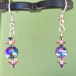 Glass beads earrings